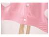 Jinbei Girls' Heart Jacquard Faux Mink Cardigan - Autumn Baby Round Neck Sweater