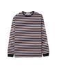 Nontai Double Print Stripe L/S T-Shirts (Navy)