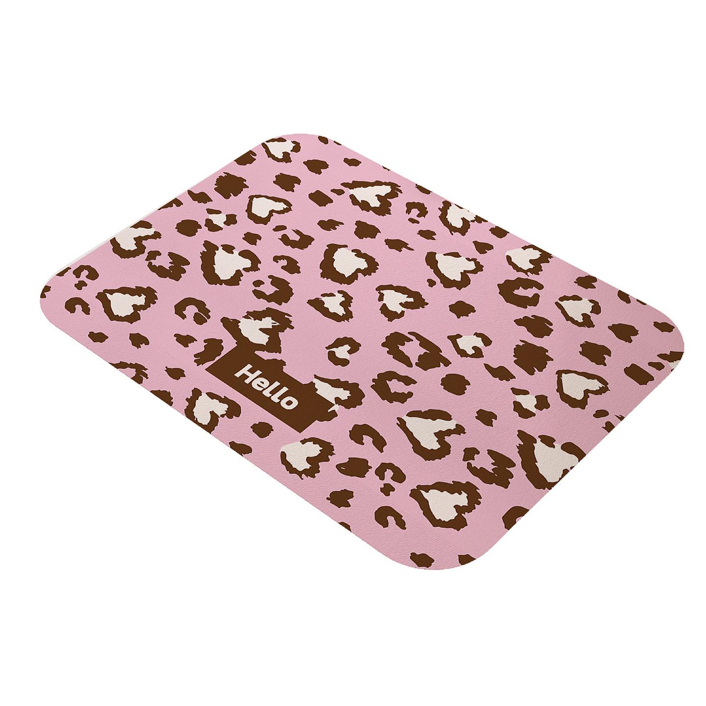 

Heart-shaped Diatom Mud Draining Mat, No-wash, Heat Insulation, Water Absorption, Anti-scald Table Mat, Pink Brown, American Style. 30*40cm рожевий