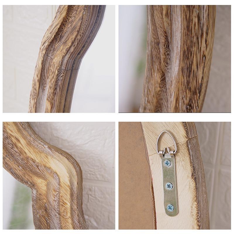 Decorative Mirror Wood Mirrors Modern Large Bedroom Wall Mirror Luxury Elegant Aesthetic Living Room Mirrors Home Decorations