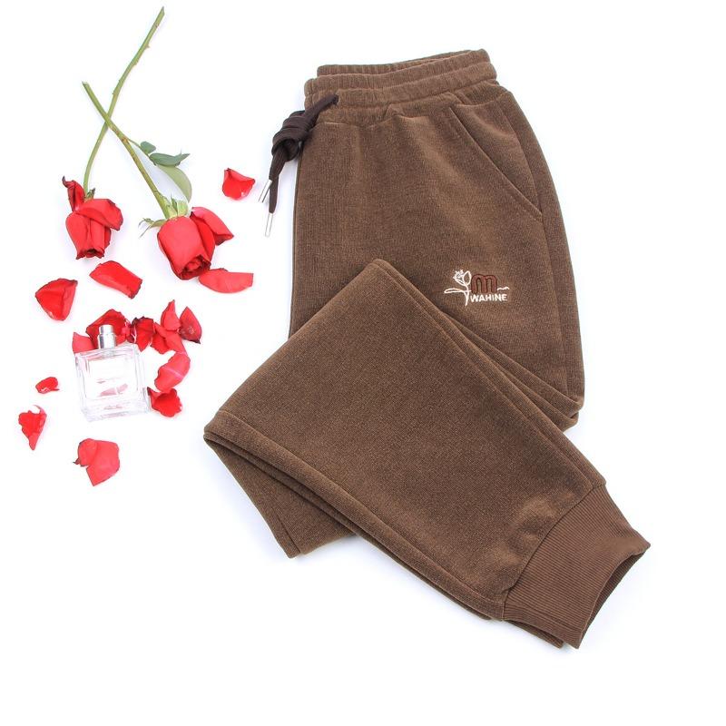 

Весенне-осенние новые эластичные брюки прямого кроя для матерей среднего и пожилого возраста, женские весенние эластичные брюки с высокой посадкой, свободные повседневные длинные брюки 5XL (138-80 kg