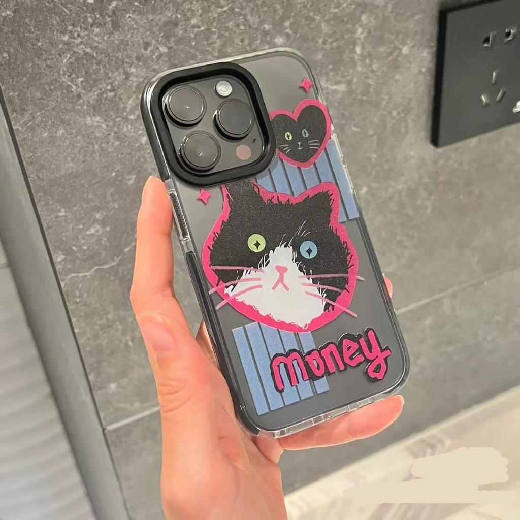 Premium cute cartoon cat 14promax iPhone 13 mobile phone case iPhone14 female xr anti-drop 8p niche 12