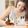 2026 Adorable 3D Pet Illustration Calendar, Cute Cartoon Pet Desktop Ornament,Puppy Design