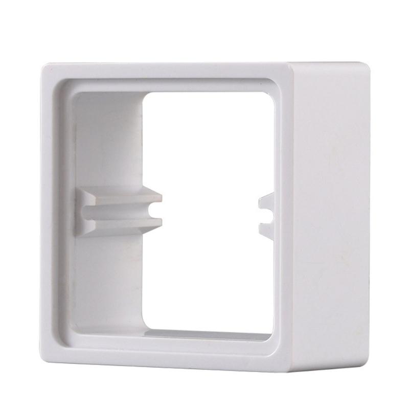 Single Socket Spacer Electrical Outlet Box Extender Single Gang Box Extender with Screws for Living Room School Office