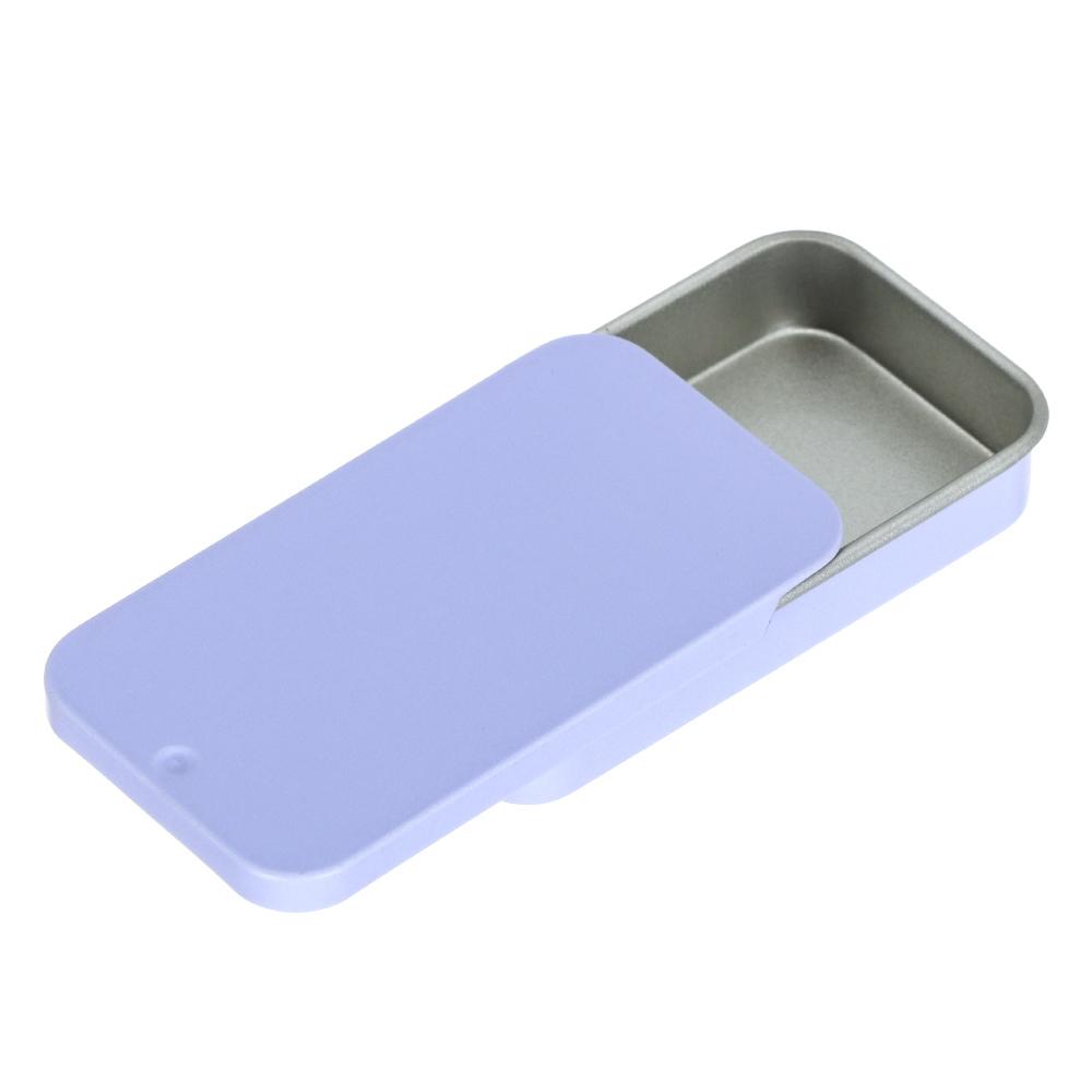 

Metal Wedding Jewelry Empty Tins Home Organizer Container Storage Box Rectangular Pill Cases Mini Iron Box 1pc фіолетовий