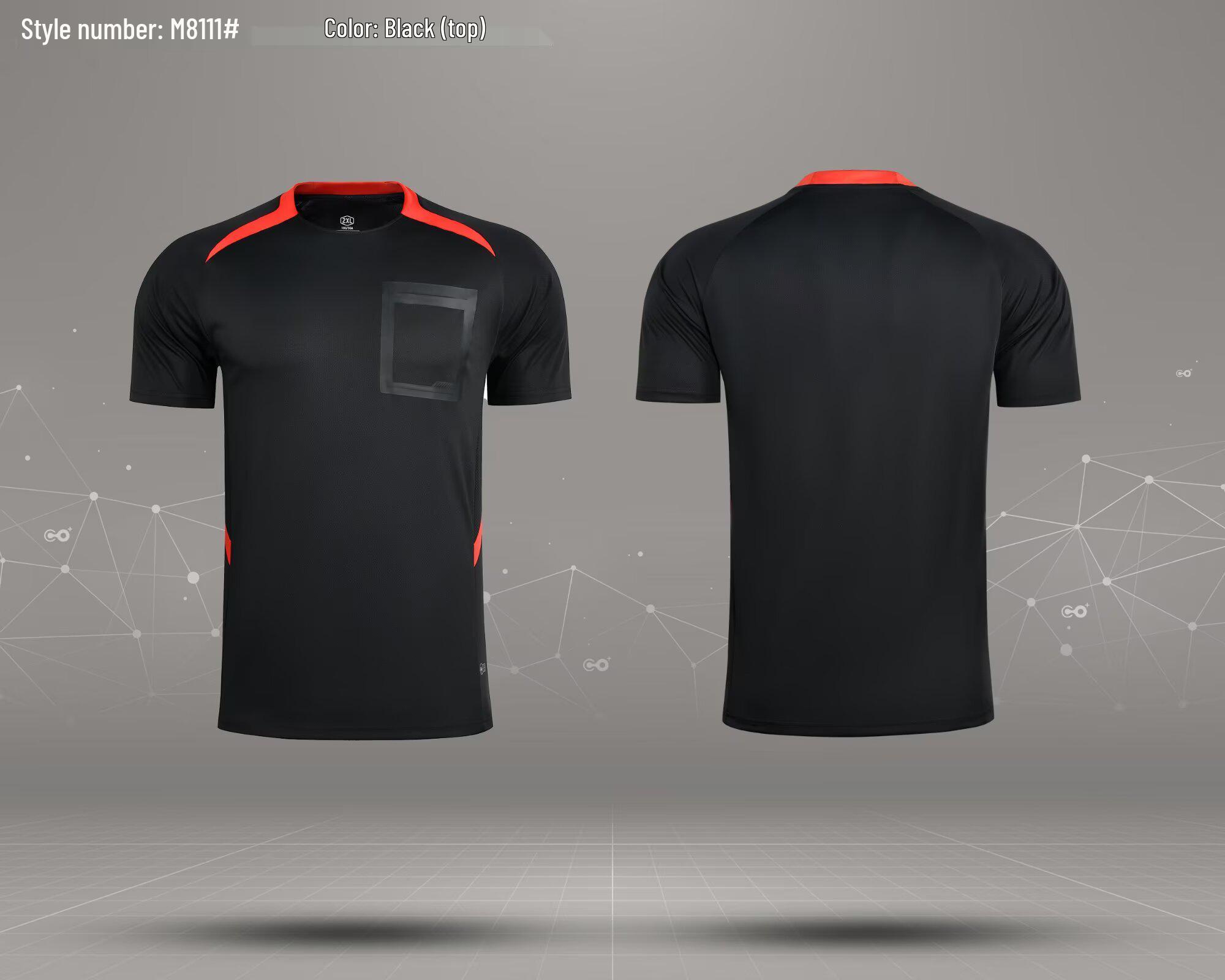 

Referee Uniform Set: Short-Sleeve Jersey & Equipment for Professional Football Matches See Description for Sizes