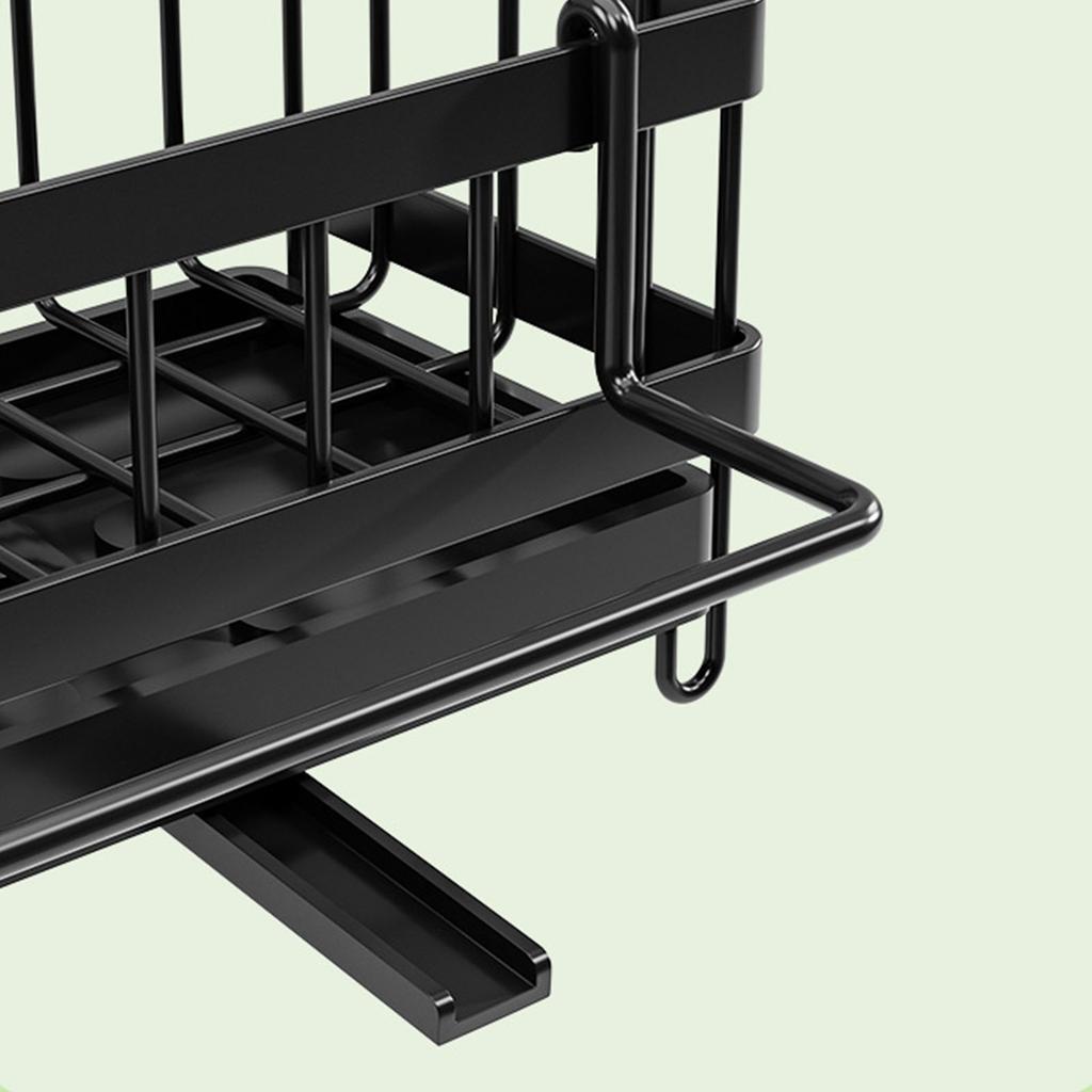 Küchenspülen-Organizer Arbeitsplatten-Schwammhalter Metall-Geschirrtuchhalter-Abtropfgestell Arbeitsplatten-Geschirrabtropfgestell Einfach zu benutzen