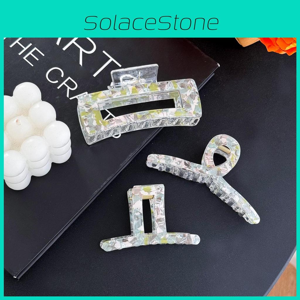 Stylish Acrylic Hair Clip For Fashionable Updos And Versatile Ponytails In Floral Patterns