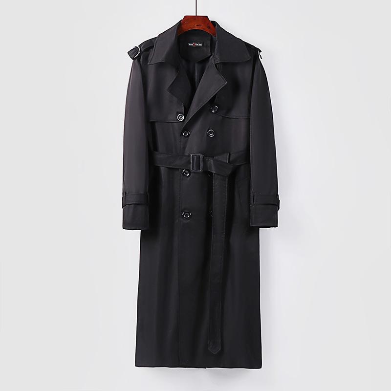 Men`S Trench Coat Winter Thickened Large