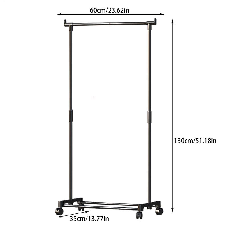 Stojany na oblečení Stojan na bundy s kolečky Úspora místa Organizéry na oblečení a boty Stojan do ložnice Balkon Vstupní hala Dětský pokoj Kolej
