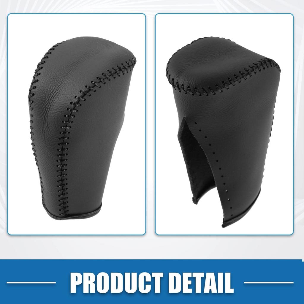 A ABSOPRO Speed Shift Knob Cover Automatic Transmission Lever Trim PU Black