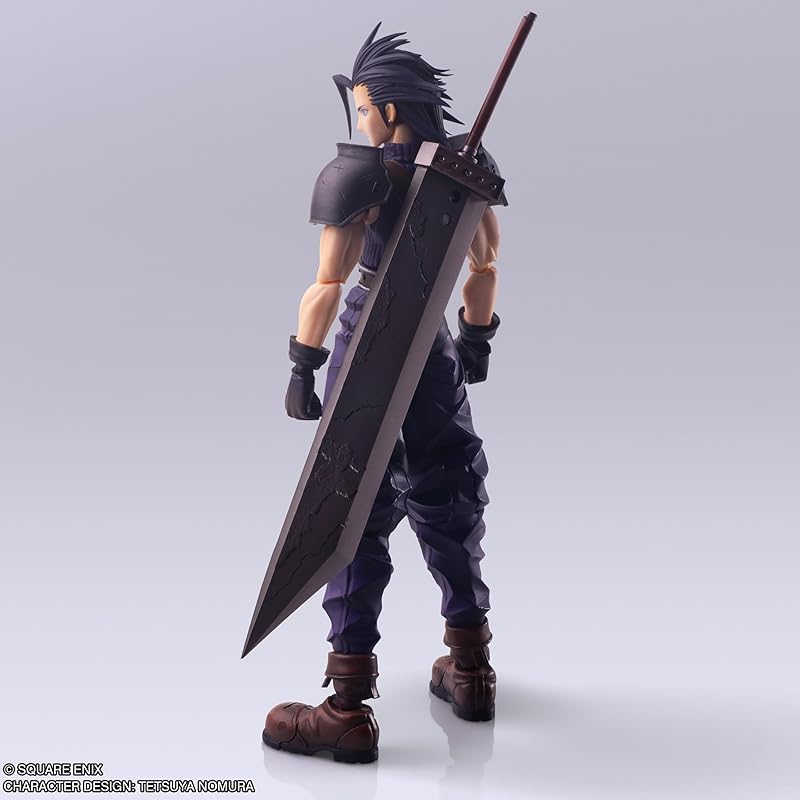 Final Fantasy VII BRING ARTS Zack Fair Action Figure in PVC dipinta