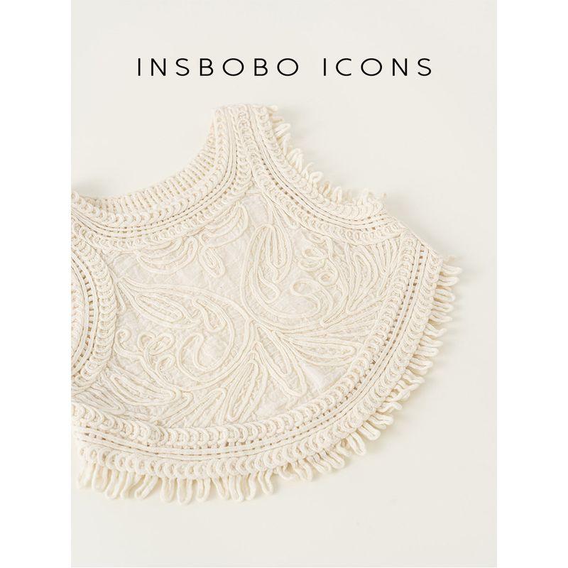 Insbobo Girl Summer Vest Kids New Sleeveless K-style Pure Color Casual Style round Neck Children's Clothing Women's Western Style