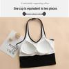 Spring/Summer Women's Halter Neck Camisole with Built-in Bra: Backless, Slimming, Yoga Vest; Versatile Base Layer or Outerwear