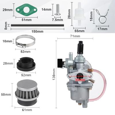 1 Pcs Carburettor Set With Air Filter For 2-Stroke 47cc-49cc Mini Motorcycles 13mm Motorcycle Part Accessories