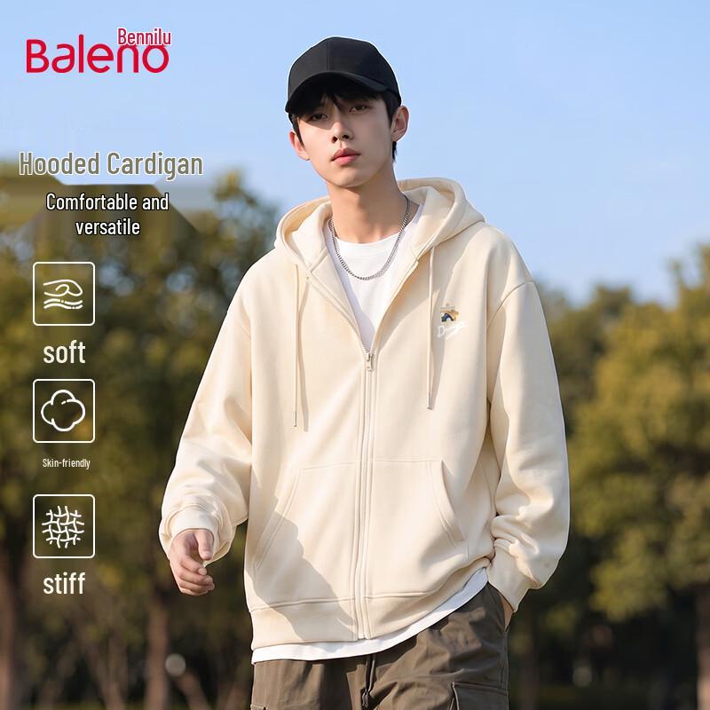 Baleno Men's Oversized Casual Hooded Knit Pullover