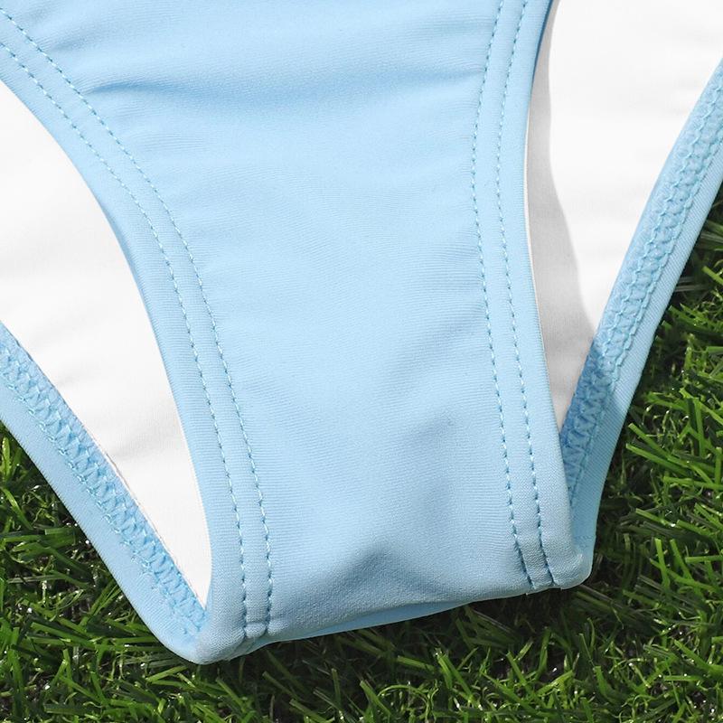 2025 Girls' Two-Piece Mesh Skirt Swimsuit for Kids