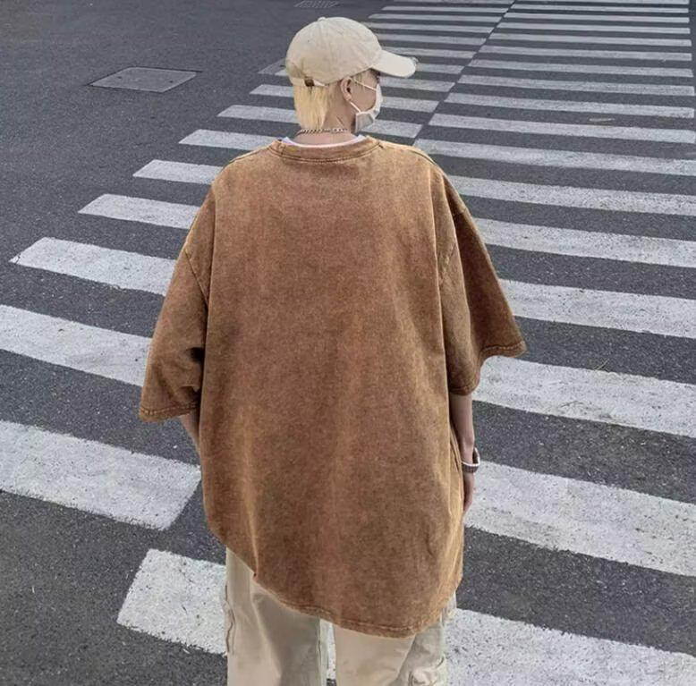 Boys' Trendy American-Style Short-Sleeved T-Shirt, 2024 Summer, Hong Kong Youth Fashion