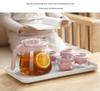 High Temperature Glass Pitcher Set: Nordic Iced Water, Fruit Teapot, Beer, and Cold Brew Pitcher with Scale.