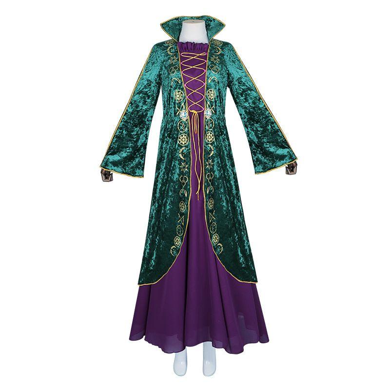 

Witches Are Crazy Too Cosplay Costume Medieval Dress Fred Stage Performance Costume Cosplay Halloween Costume Winifred Green Dress XS