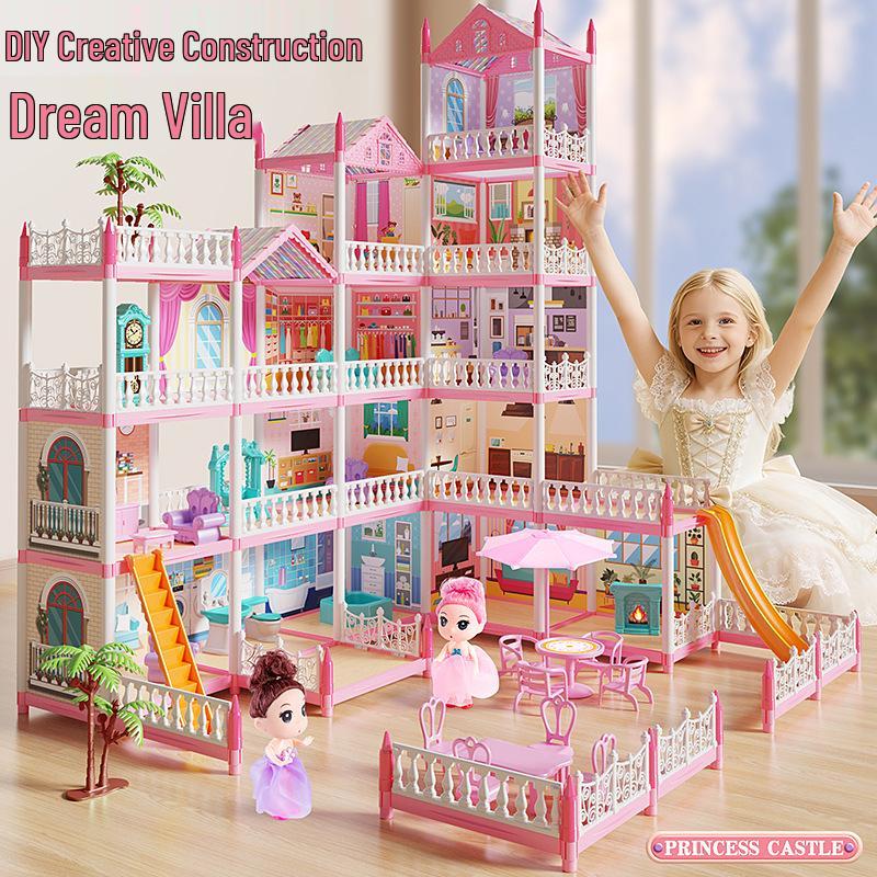 Princess Castle Dollhouse DIY Building Kit for Girls