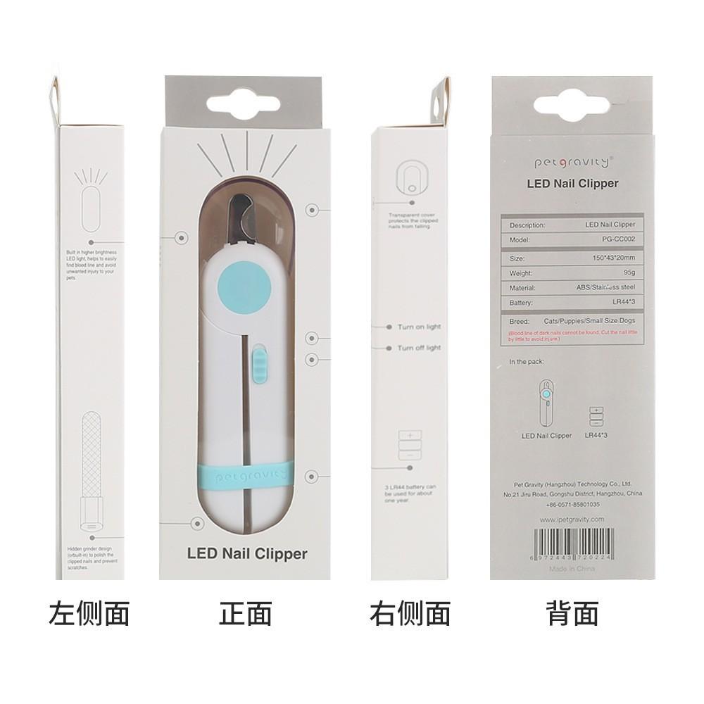Tiernagelknipser Hundenagelknipser Nagelschärfer Katzennagelknipser LED-Licht Anti-Blutlinie Maniküre