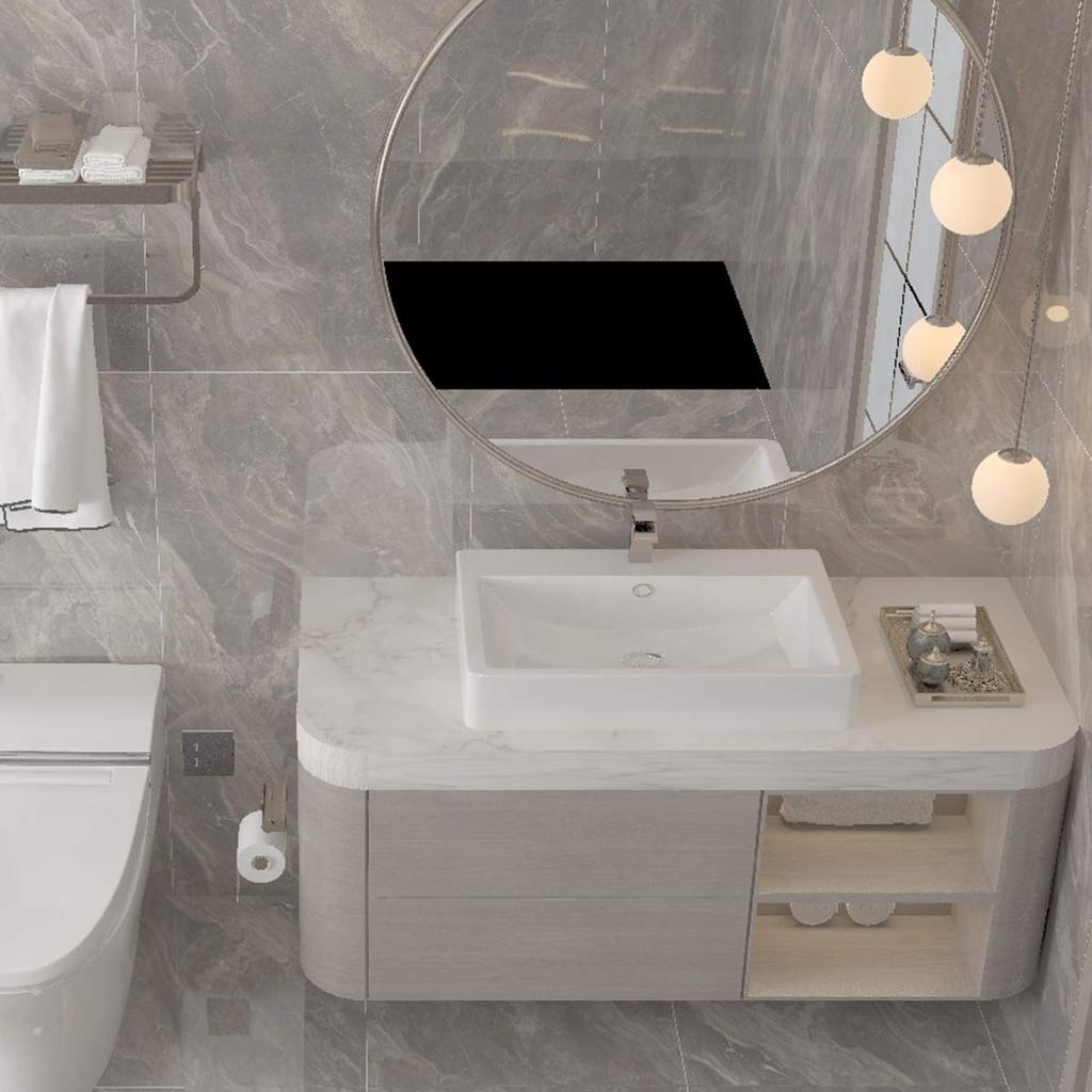 TOTIO Marble Sheet Floor Remake Sheet Cutting Sheet Marble Wallpaper Sticker White 40CMx10M Vinyl Peelable Waterproof Oil Proof Heat Resistant Kitchen