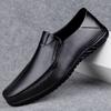 Fashion New Mens Slip on Business Shoes Genuine Leather Men Dress Shoe High Quality Mens Stylish Loafers Male Comfortable Walking Shoes