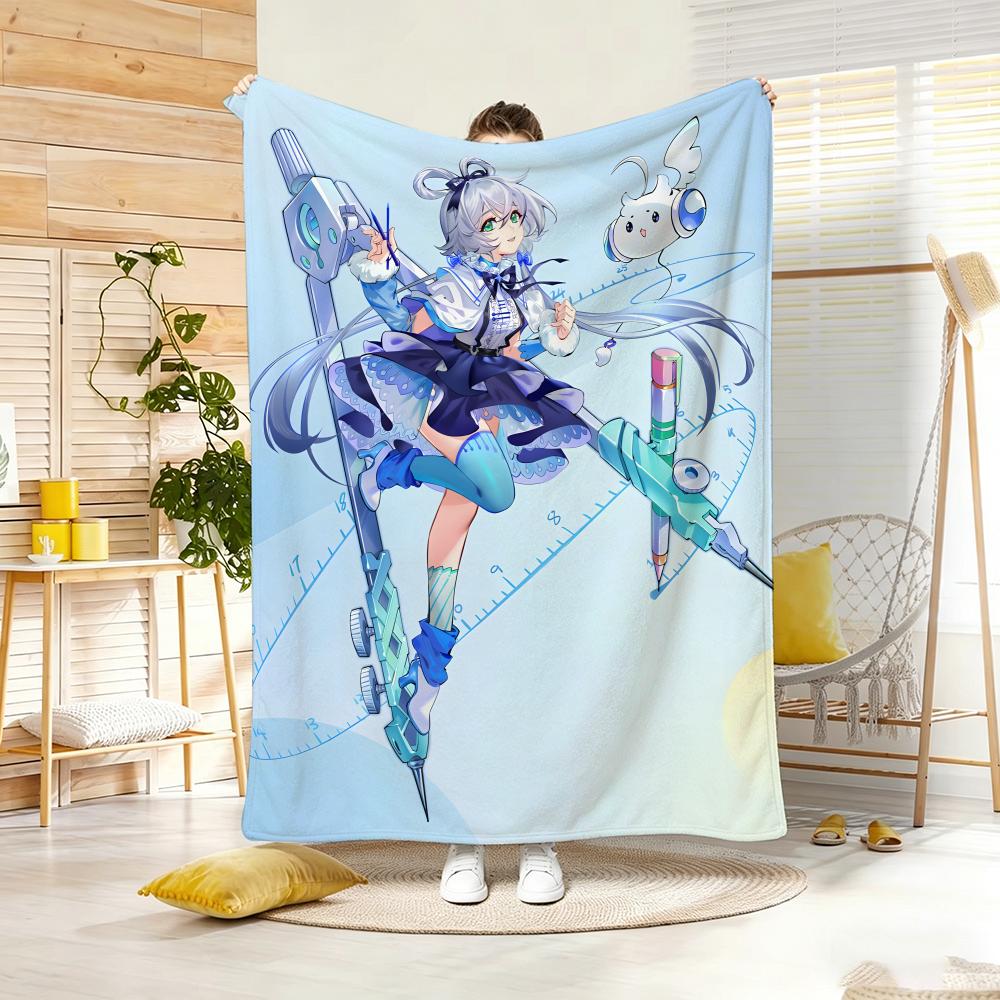 Anime Character L-LuoS TianyiS Throw Soft Warm Throw Blanket for Bedroom Living Room Bed Travel Camping Picnic Gift