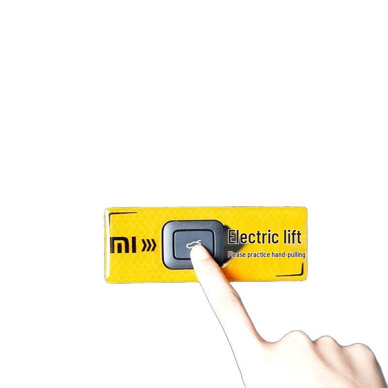 Xiaomi SU7 Electric Tailgate Warning/Trunk Switch Reflective Car Sticker