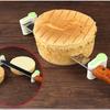 2 Teile/satz 5 Schichten Schneiden Brot Messer Brot Cutter Lebensmittel-Grade Kunststoff Kuchen Brot Cutter