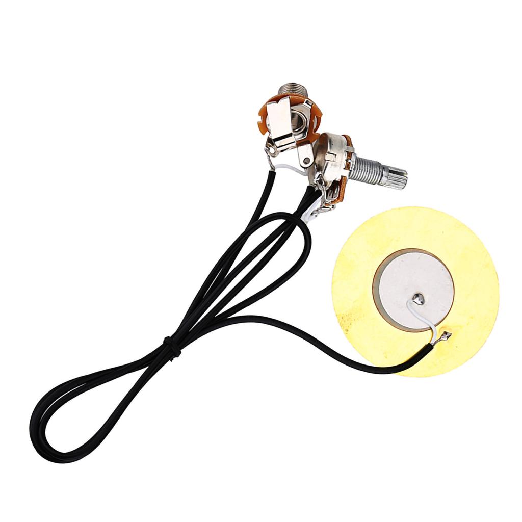 50mm Metal Pickup Piezo Transducer Prewired Amplifier Pick Up for Guitar Accessories