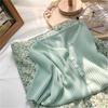 Women's Ice Silk V-Neck Button-Up Loose Short Sleeve Cardigan Top for Spring/Summer 2025.