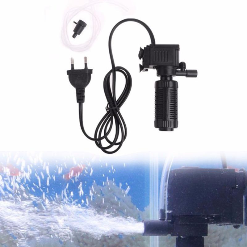 3 in 1 Mute Filter for Aquarium Fish Bowl Oxygen Submersible Water Purifier European Regulations