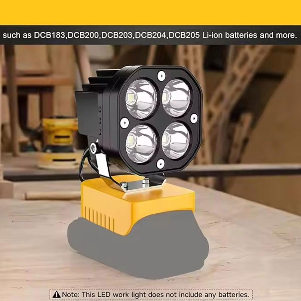 40W Portable Outdoor LED Work Light Compatible With DCB Series 18V/20V Battery Portable Work Light