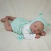 19-Inch Light Blue Newborn Reborn Doll Set with Sweater
