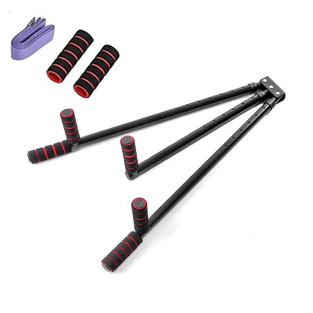 Máquina de estiramiento de piernas con 3 barras ajustable, dividida, de acero inoxidable, para el hogar, yoga, baile, ejercicio, equipo de entrenamiento de flexibilidad