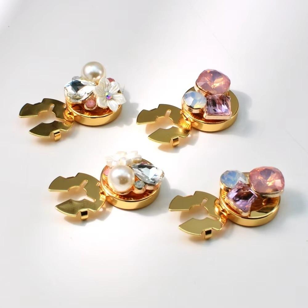 1PC DIY Accessories Pearl Flower Button Covers Flower Cufflinksble  for Shirt Tuxedo Accessories