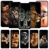 Phone Case for Samsung Galaxy A56 A54 A42 A36 A34 A26 A16 A12 A20 A22 A40 A50 A52 A06 5G Soft TPU Shell Lion Alpha Male Cub Bags