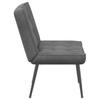Relax Armchair Dark Grey 64 x 74 x 84 cm Velvet
