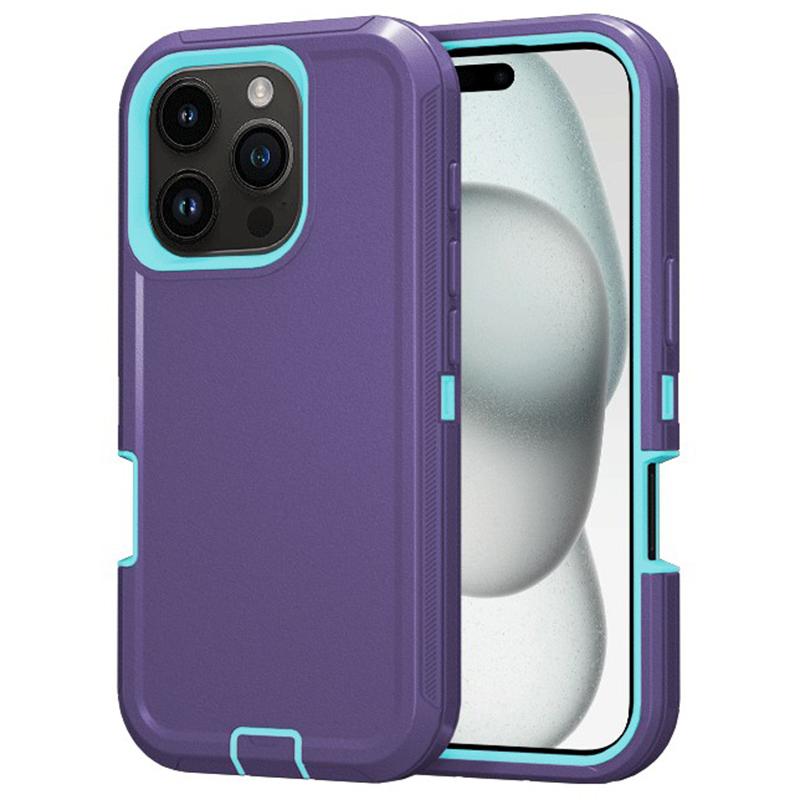 For iPhone 16 Pro Cell Phone Cases Detachable PC+TPU Drop-proof Back Protector Cover