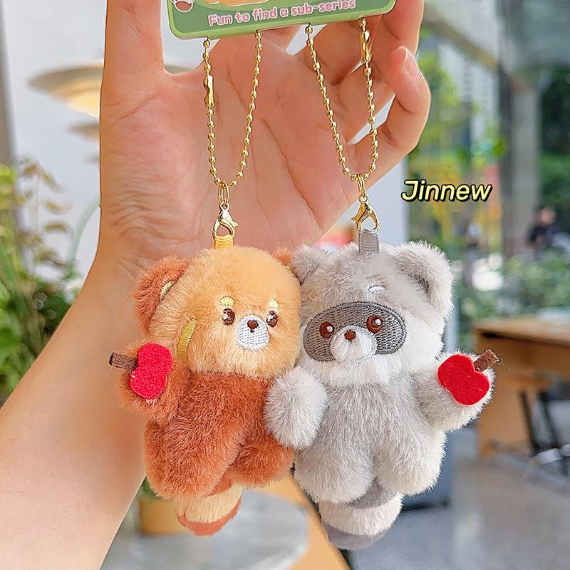 Kawaii Plush Bag Pendant Cartoon High Beauty Girl Heart Keychain Pendant Girlfriend Birthday Gift Women Accessories Wholesale