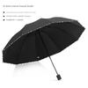 Reversible Large Umbrella for Women, Extra Thick and Reinforced, Dual-Use for Sun and Rain, Men's Double-Person Sun Protection Folding Manual Parasol