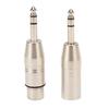 2Pcs 1 4 Inch TRS to XLR Adapter 6.5mm Stereo 1 4 TRS Male to XLR 3Pin Female and Male Stereo Balanced Sound Connector