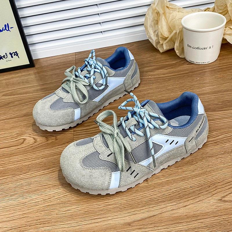 Retro Dexun Shoes  Autumn New High-end Big Head Casual Sports Shoes Non-slip Fashion Board Shoes