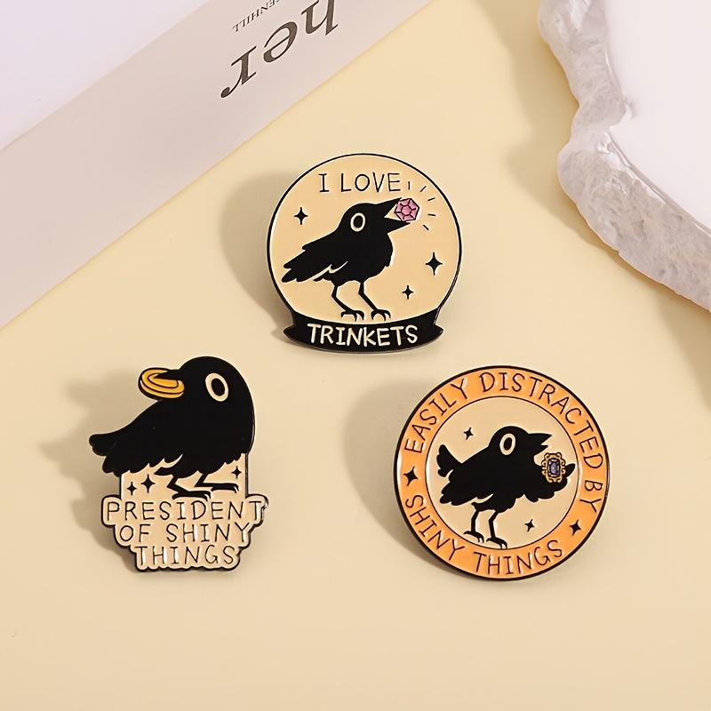 1 piece, 1 piece, cute bird brooch - alloy enamel bird, suitable for clothing, backpacks - cute bird badge, good gift.