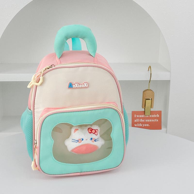 Schoolbag Children's Trend Backpack 1011 New Kindergarten Baby Lightweight School Bag Girls Fresh Macaron Backpack