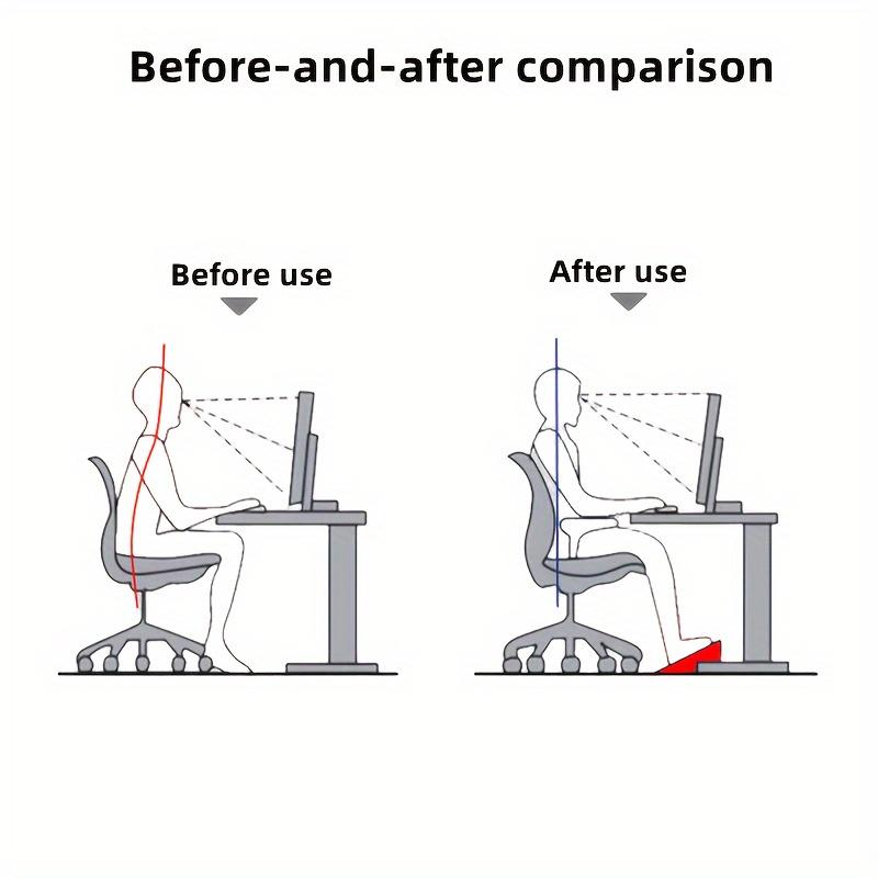 Shakable Massage Foot Rest Stool – Adjustable Rollers, Ergonomic Under Desk Support for Office, Study & Living Room – Durable PP