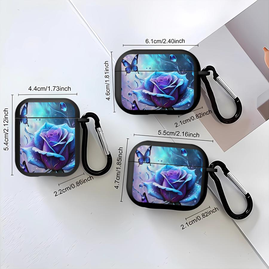 Case For Airpods Pro2 4 Pro3 1 3 Pro 2 Earphone Cases Cover Pink Flowers