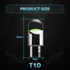 IUZIOH 6PCS 12V 24V T10 Led Lamp W5W WY5W 194 Bulb 5W5 License Plate Interior Dome Door White Red Reading Auto Car Truck Lights
